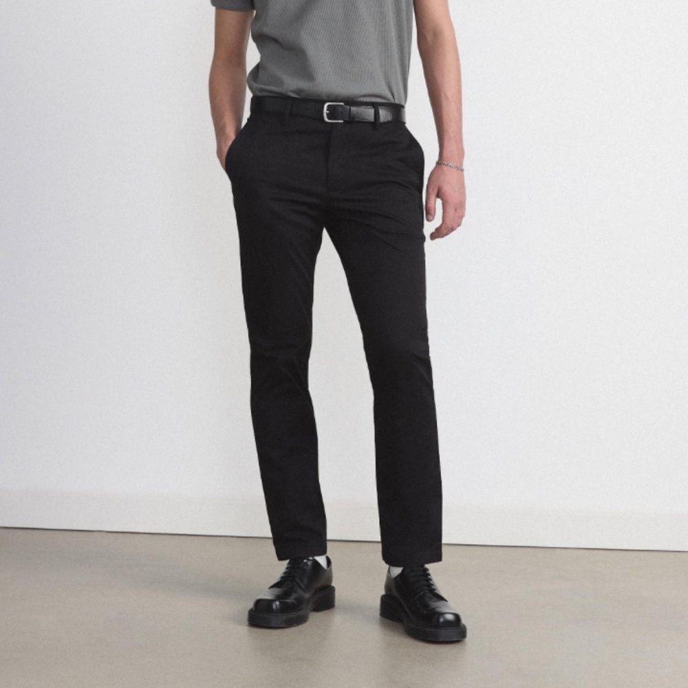 Frank and Oak The Brunswick Chino Pant Black 32x32